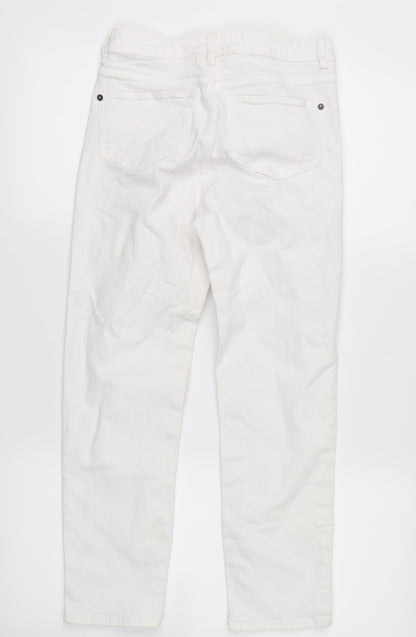 whitestuff Womens White  Denim Skinny Jeans Size 6 L22 in