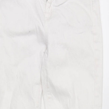 whitestuff Womens White  Denim Skinny Jeans Size 6 L22 in