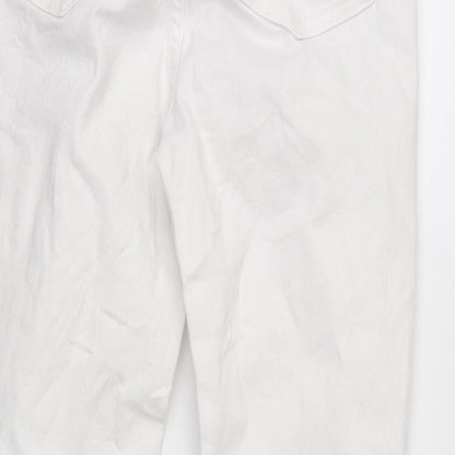 whitestuff Womens White  Denim Skinny Jeans Size 6 L22 in