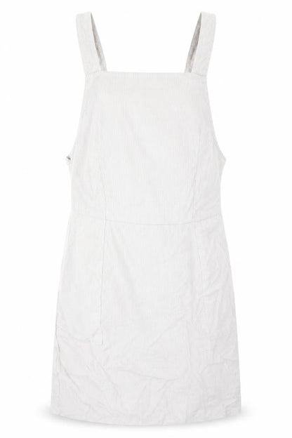 Womens UK Size 10 Boohoo One-Piece White Dungaree