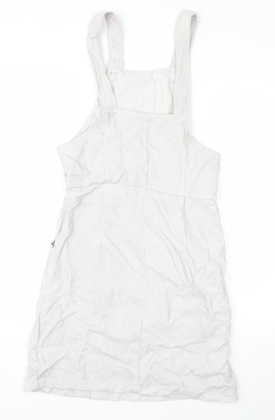 Boohoo Womens White   Dungaree One-Piece Size 10