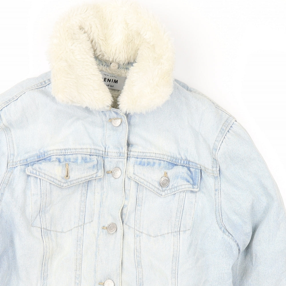 Womens UK Size 8 New Look Blue Jacket