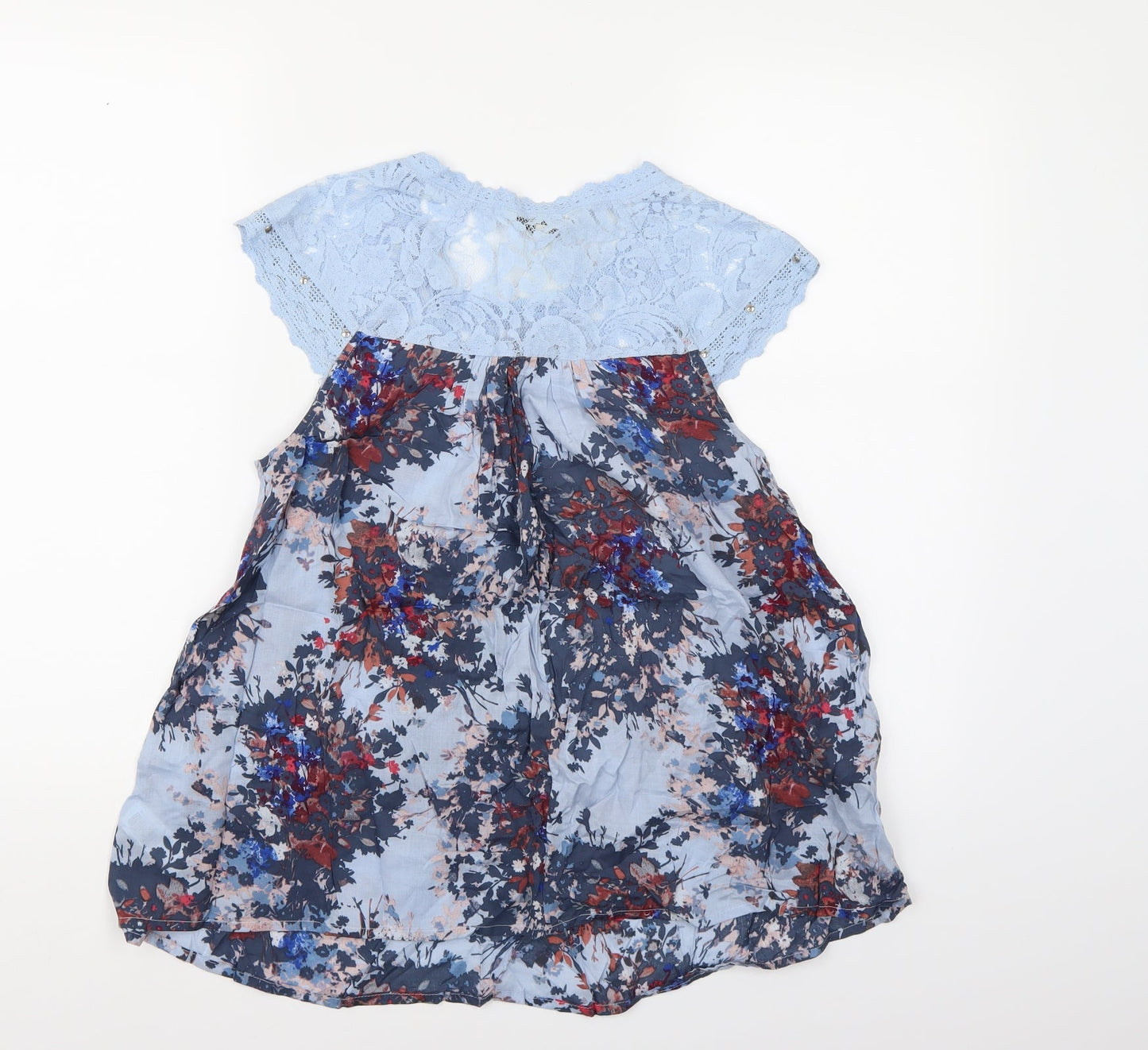 Womens UK Size 6 NEXT Blue Basic Blouse