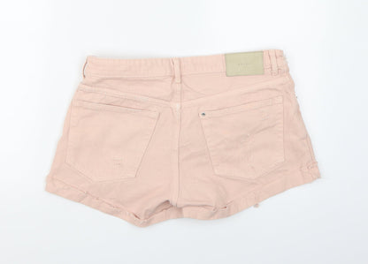 &DENIM Womens Pink  Denim Cut-Off Shorts Size 12
