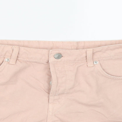 &DENIM Womens Pink  Denim Cut-Off Shorts Size 12