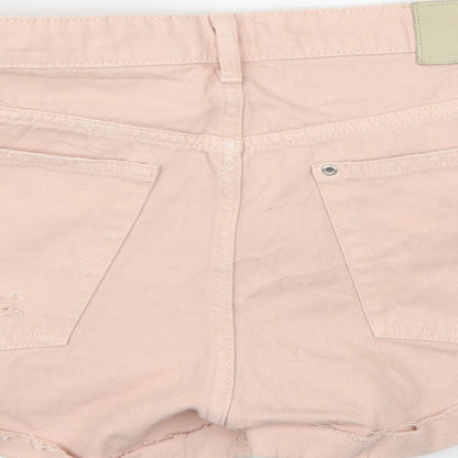 &DENIM Womens Pink  Denim Cut-Off Shorts Size 12