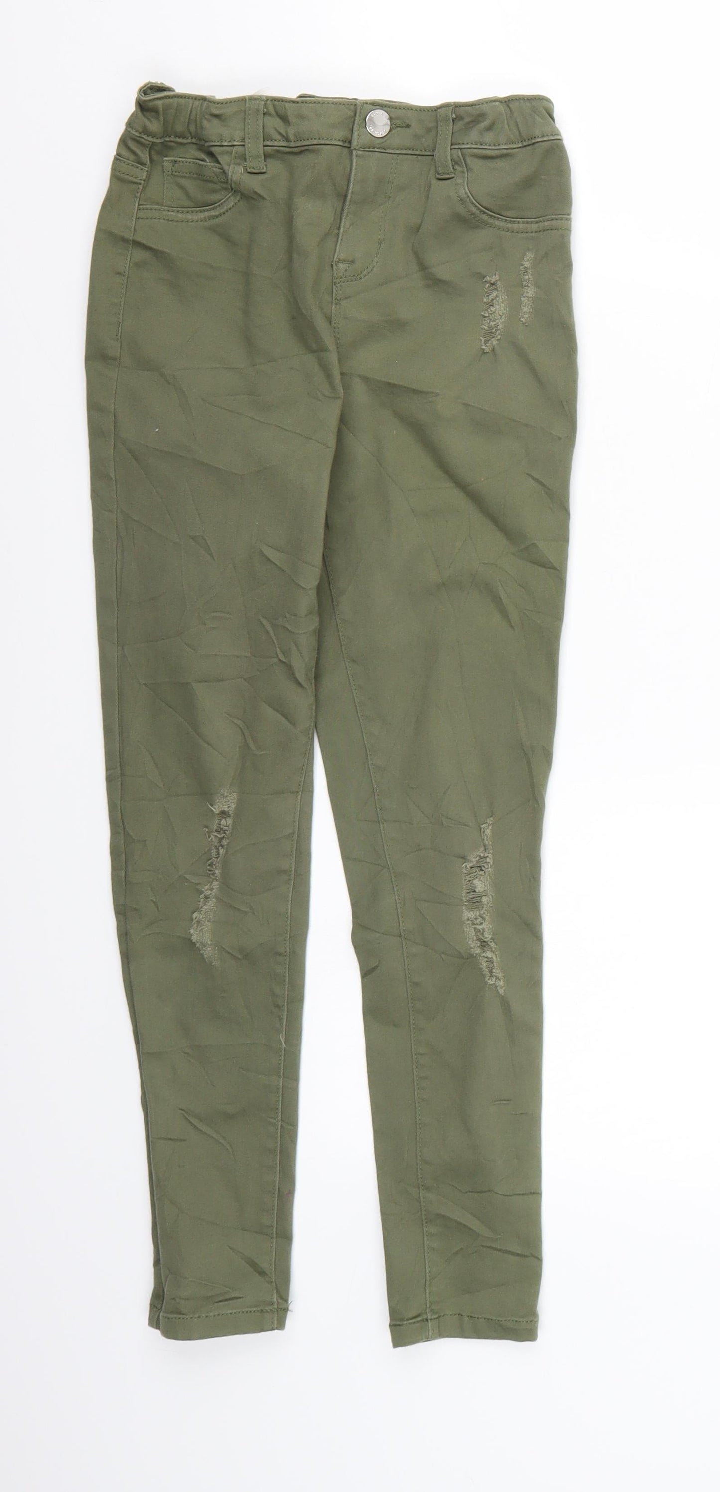 Denim co. Girls Green  Denim Skinny Jeans Size 9-10 Years