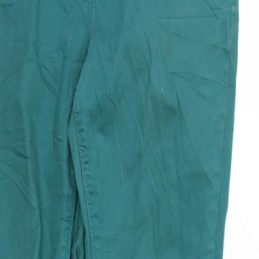 Dorothy Perkins Womens Green  Denim Skinny Jeans Size 10 L30 in