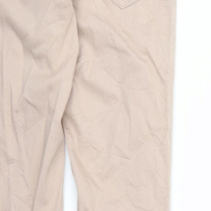 Womens UK Size 12 Waredenim Regular Fit Skinny Pink Jeans