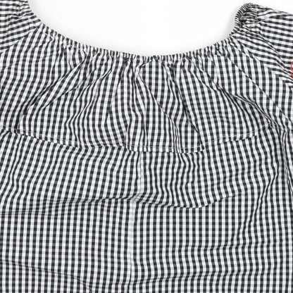 Womens UK Size 8 New Look Black Basic Blouse