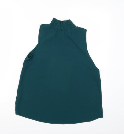 Womens UK Size 8 New Look Green Basic Blouse