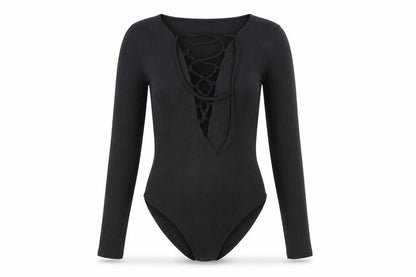 Womens UK Size 8 Missguided One-Piece Black Bodysuit