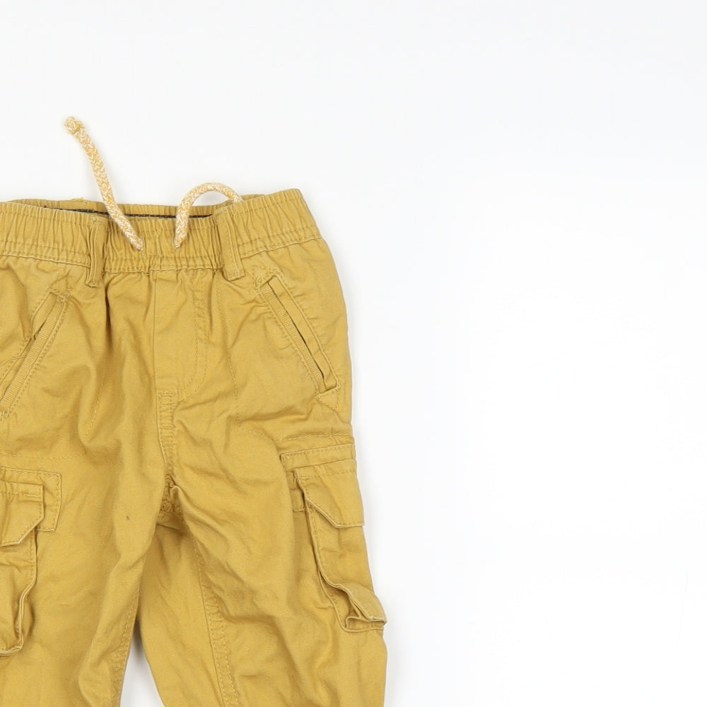 Mothercare Boys Yellow   Cargo Trousers Size 2 Years