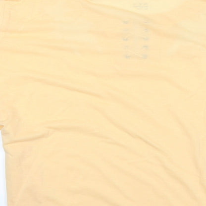 royal fashion Womens Yellow   Basic T-Shirt Size M