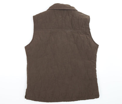 Womens UK Size M tayberry Brown Gilet