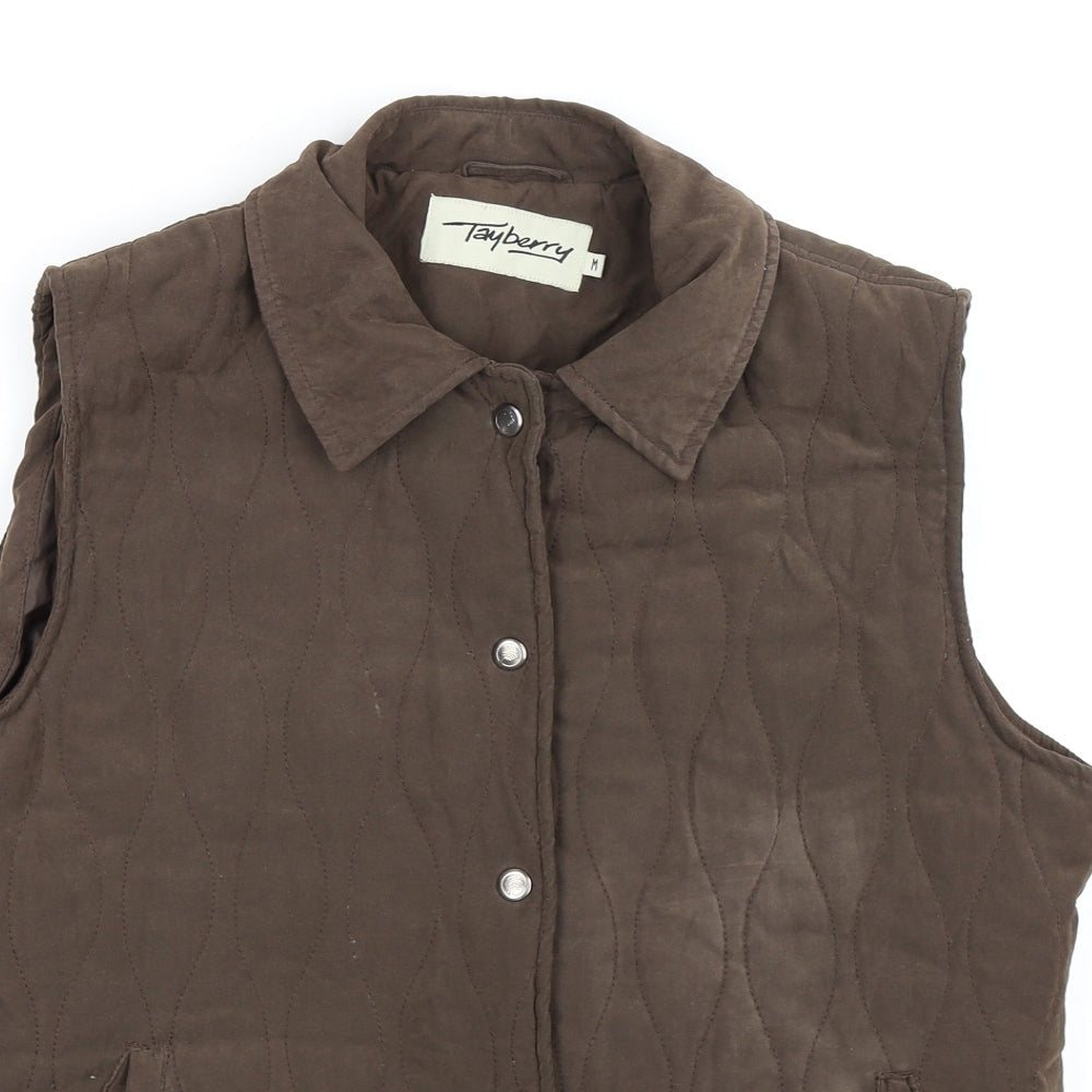 Womens UK Size M tayberry Brown Gilet