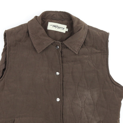 Womens UK Size M tayberry Brown Gilet