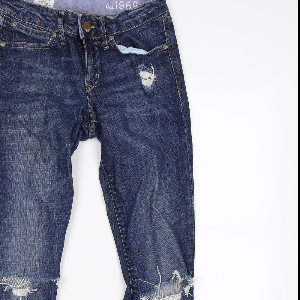 Gap Womens Blue  Denim Skinny Jeans Size S L27 in