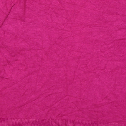 M&Co Womens Pink  Knit Pullover Jumper Size M