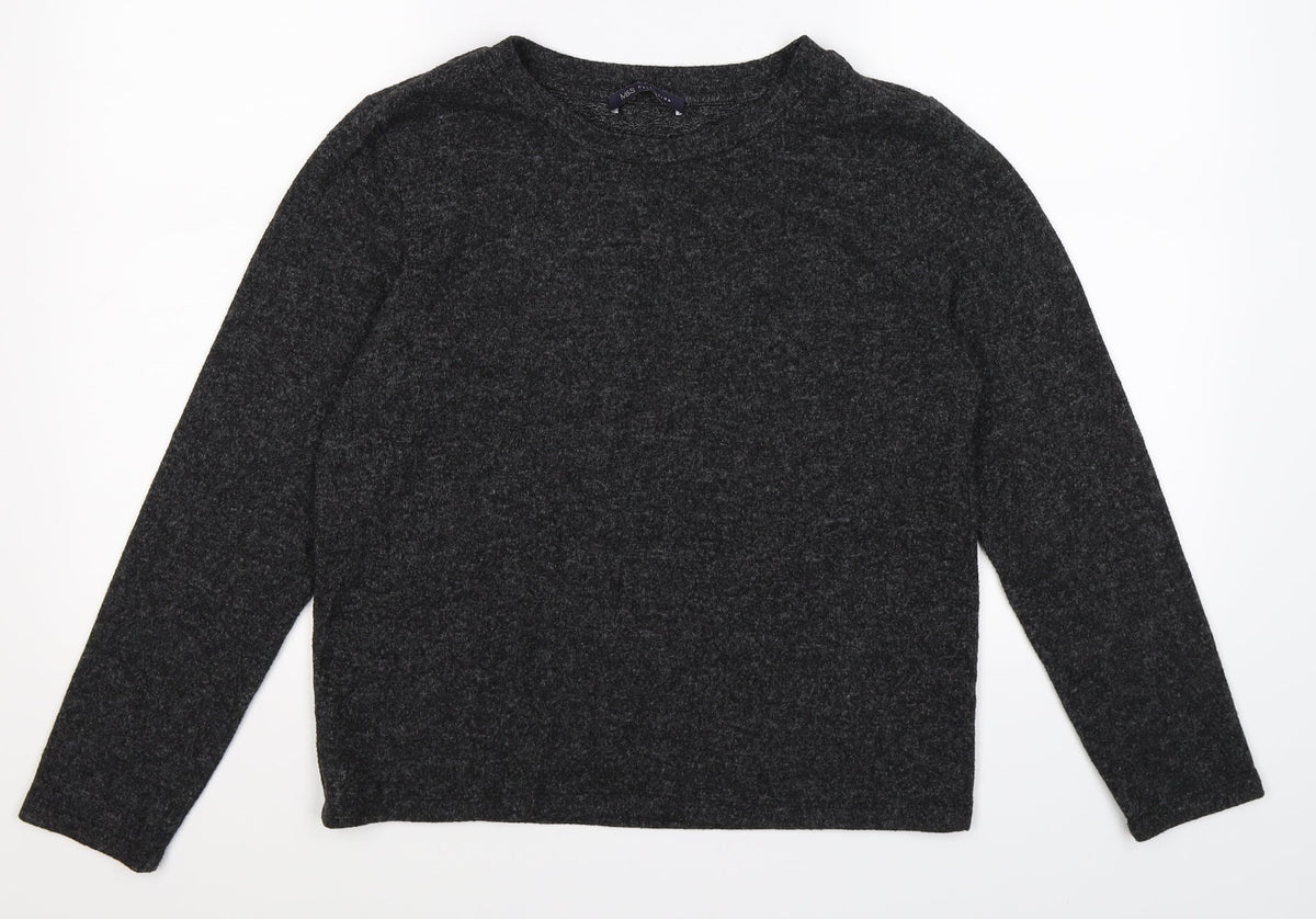 Marks & Spencer Womens Grey  Knit Pullover Jumper Size 14