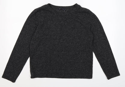 Marks & Spencer Womens Grey  Knit Pullover Jumper Size 14