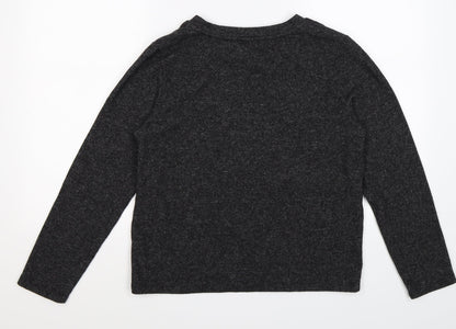 Marks & Spencer Womens Grey  Knit Pullover Jumper Size 14