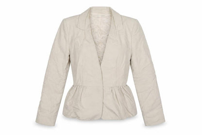 Womens UK Size XS Mango Regular Beige Suit Jacket