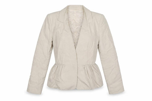 Womens UK Size XS Mango Regular Beige Suit Jacket