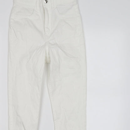 Womens UK Size 6 Divided Regular Fit Skinny White Jeans