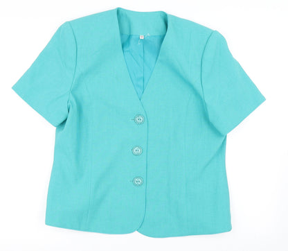 Womens UK Size 14 EWM Blue Jacket