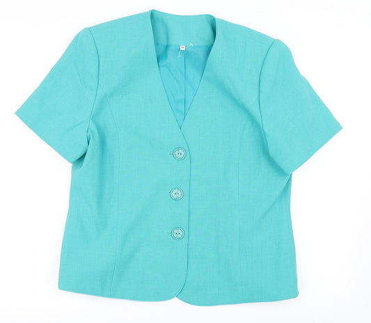 Womens UK Size 14 EWM Blue Jacket