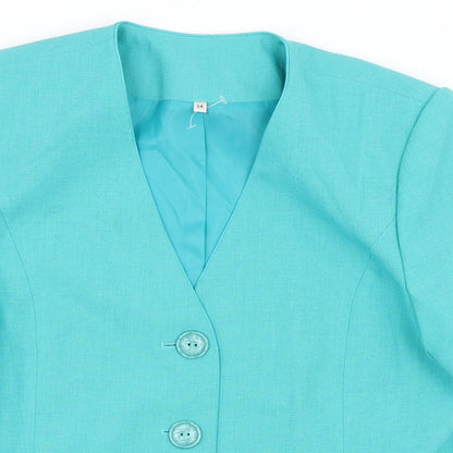 Womens UK Size 14 EWM Blue Jacket