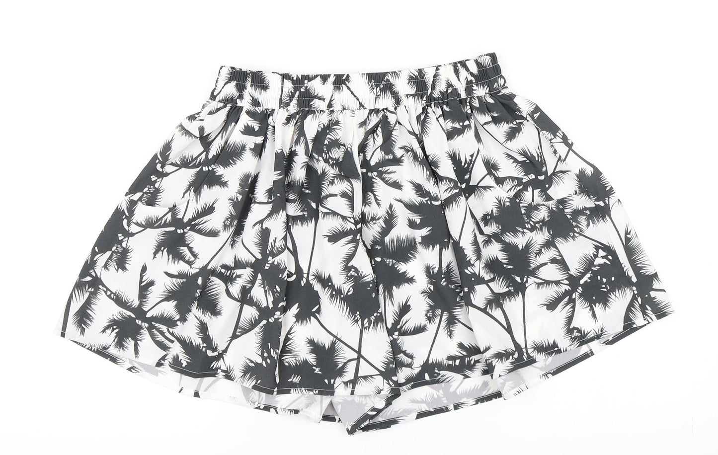 Only Womens White Floral  Hot Pants Shorts Size 6