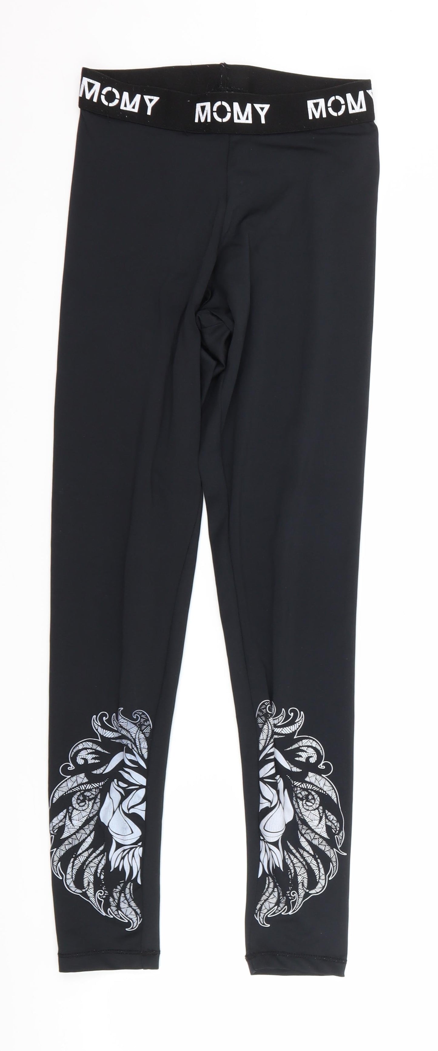 momy Womens Black   Capri Leggings Size XS L25 in