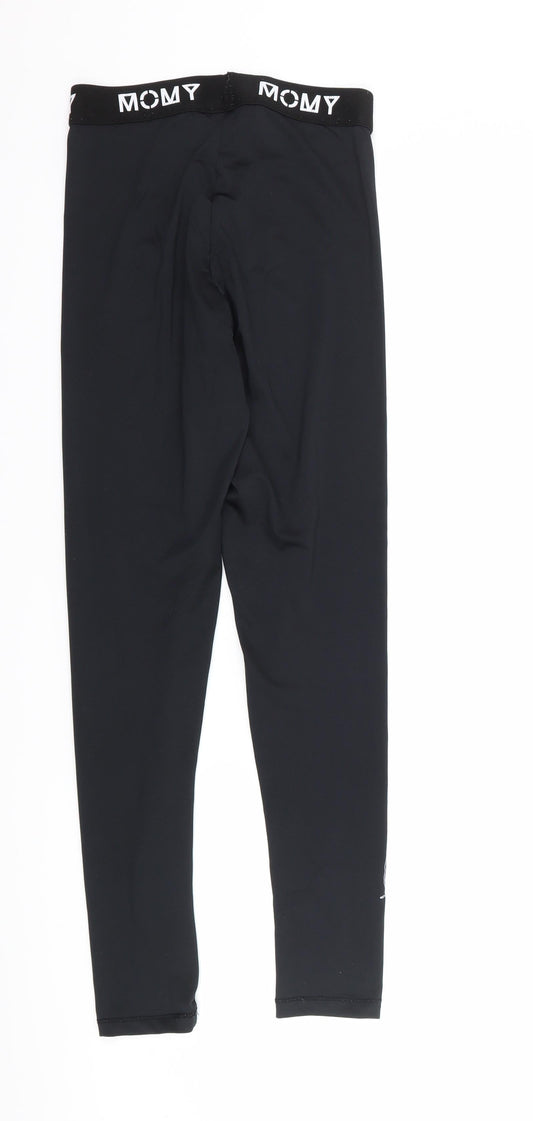momy Womens Black   Capri Leggings Size XS L25 in