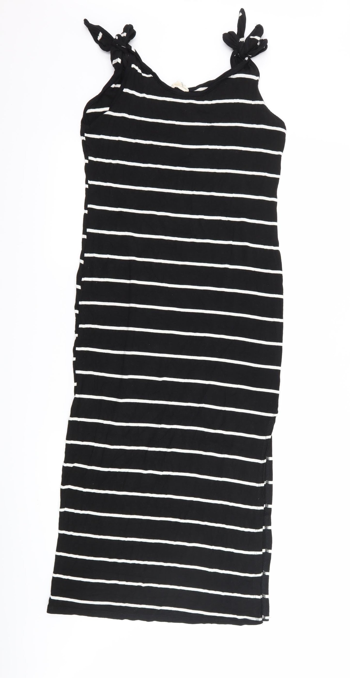 caution to the wind  Womens Black Striped  Tank Dress  Size M