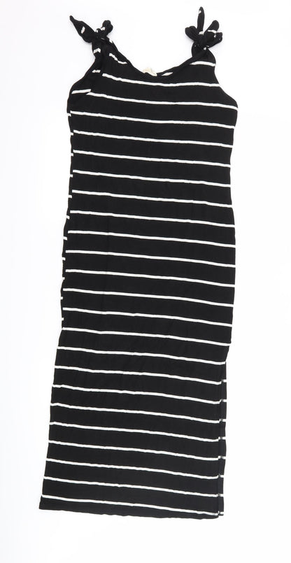 caution to the wind  Womens Black Striped  Tank Dress  Size M
