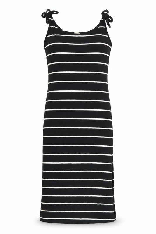 caution to the wind  Womens Black Striped  Tank Dress  Size M