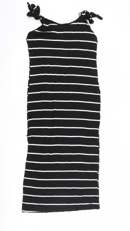 caution to the wind  Womens Black Striped  Tank Dress  Size M