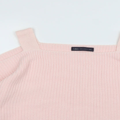 M&S Womens Pink   Pullover Jumper Size L