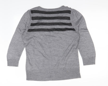 BHS Womens Grey   Pullover Jumper Size 12