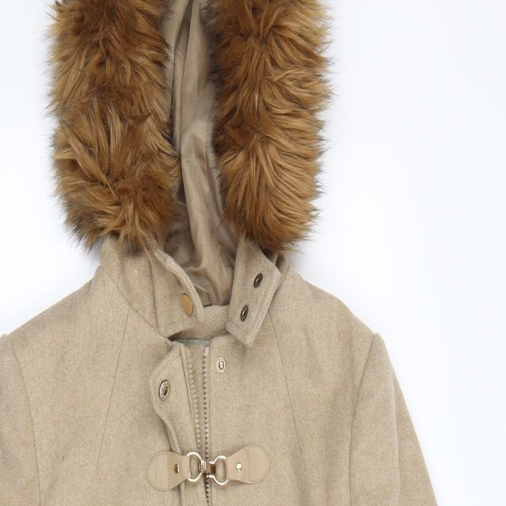 TU Womens Beige   Jacket Coatigan Size 8