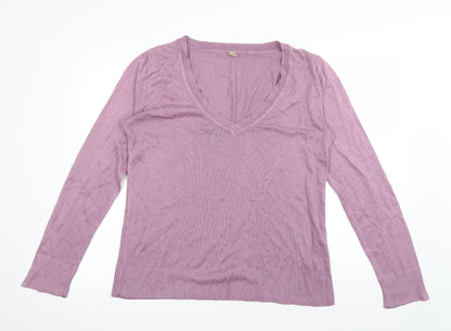 AJC Womens Purple   Pullover Sweatshirt Size 14