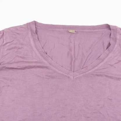 AJC Womens Purple   Pullover Sweatshirt Size 14