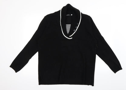 Classic Womens Black   Pullover Jumper Size L
