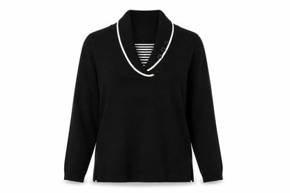 Classics Womens Black   Pullover Jumper Size L