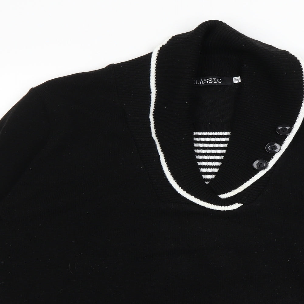 Classic Womens Black   Pullover Jumper Size L
