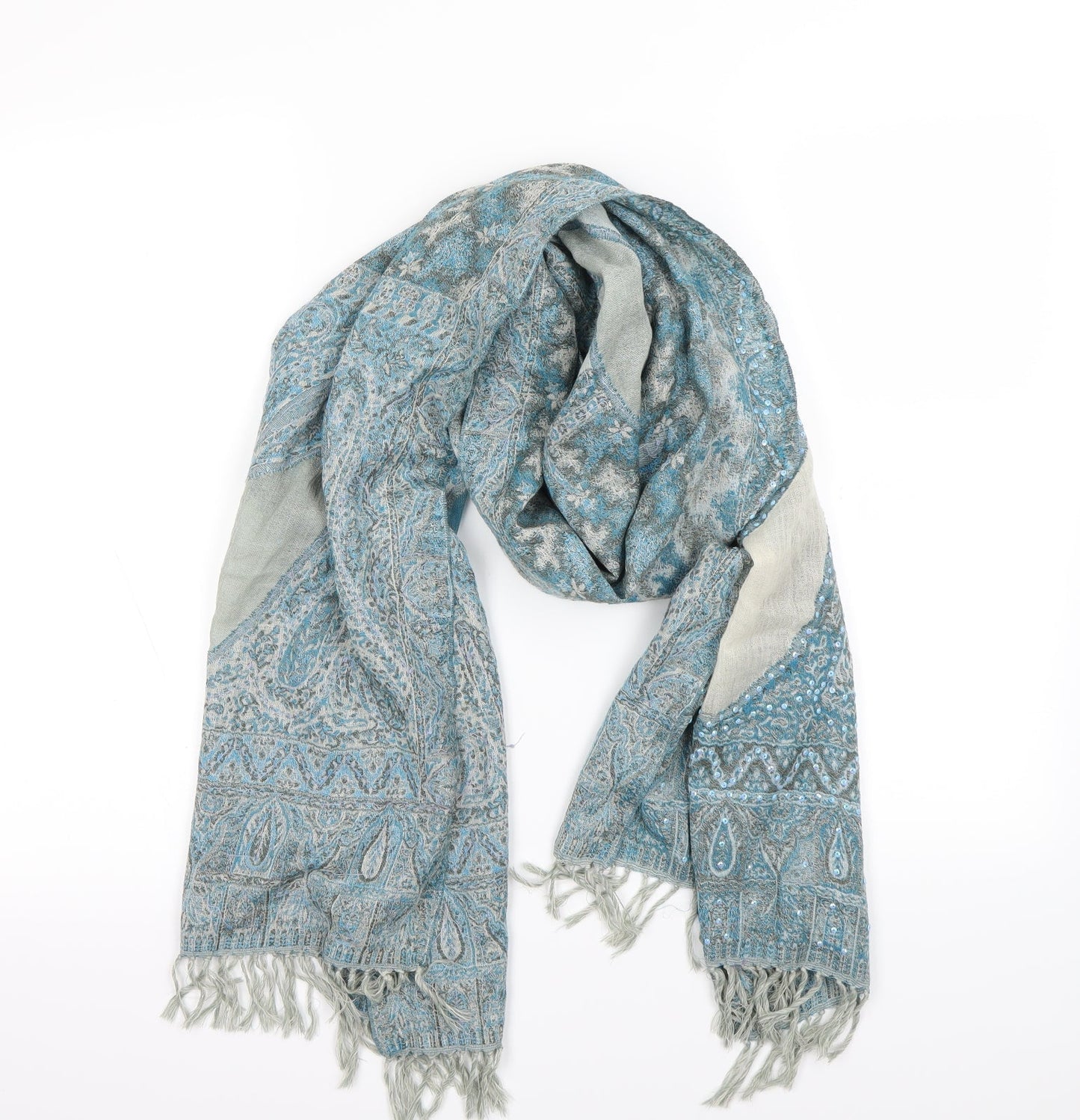 Preworn Womens Blue    Scarf