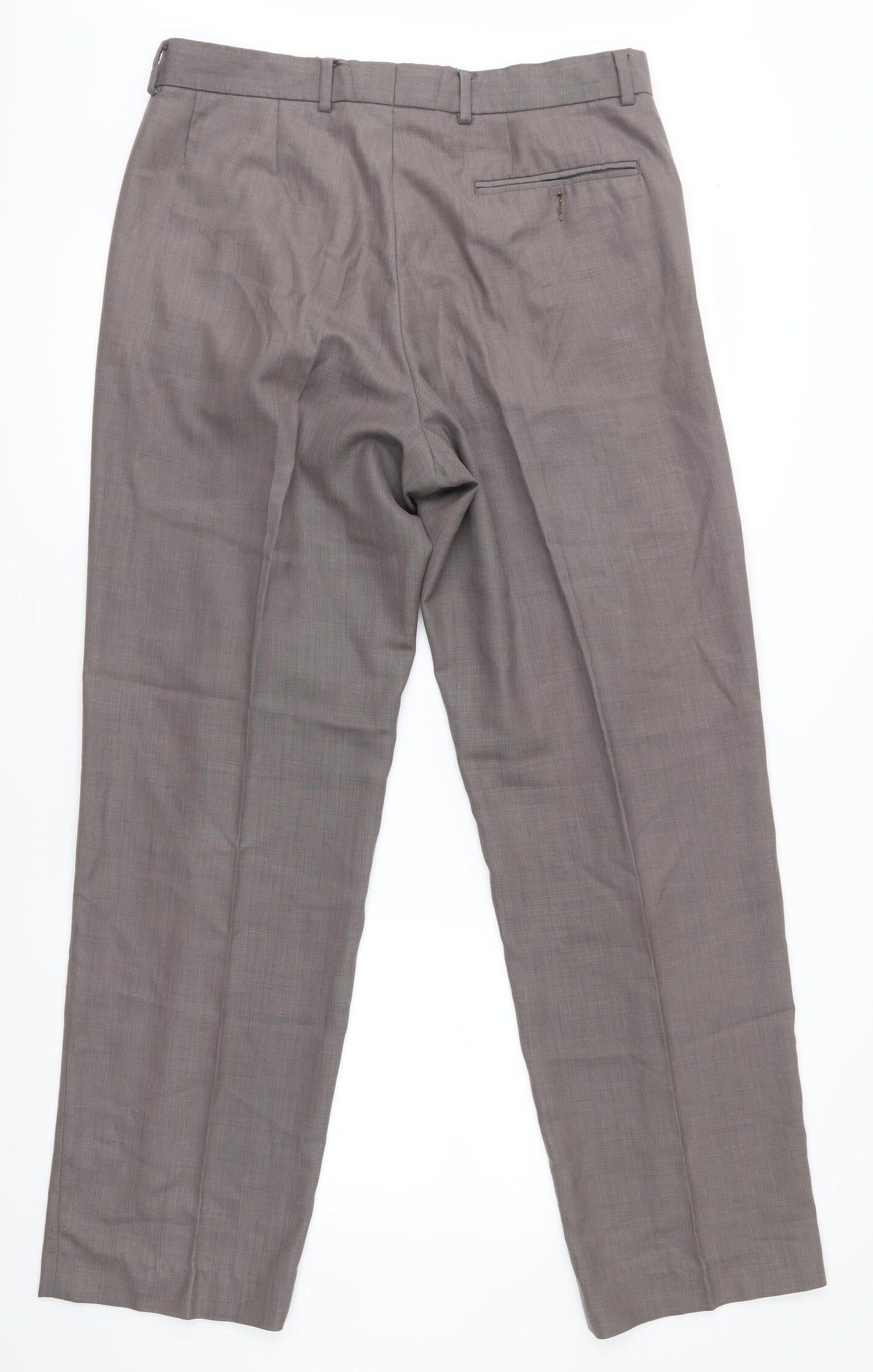 Womens UK Size 32 in Preworn Regular Fit  Grey Trousers