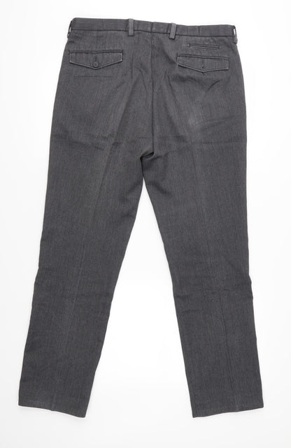 Burton Mens Grey   Trousers  Size 34 L28 in